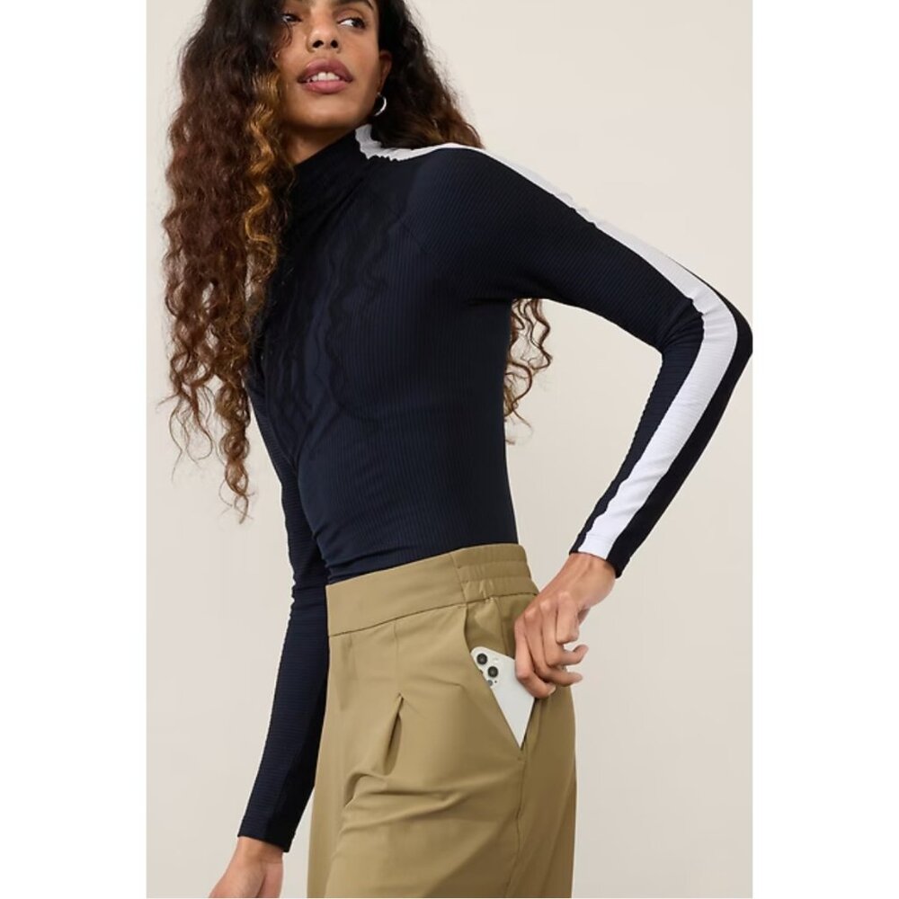 New Athleta Size 0 Pinnacle Trouser Olive Branch Green - Picture 5 of 7